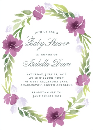 320x448 Watercolor Baby Shower Invitations - Watercolor Baby Shower Invitations