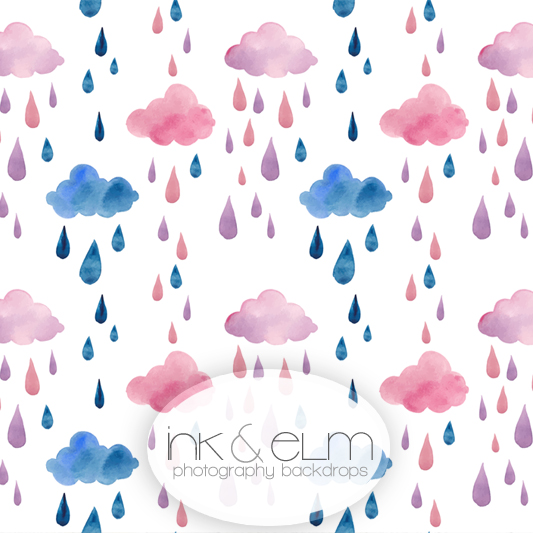 533x533 Photography Backdrop Watercolor Rain Clouds - Watercolor Backdrop