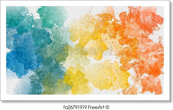 560x355 Free Art Print Of Colorful Abstract Watercolor Background. Hand - Watercolor Background