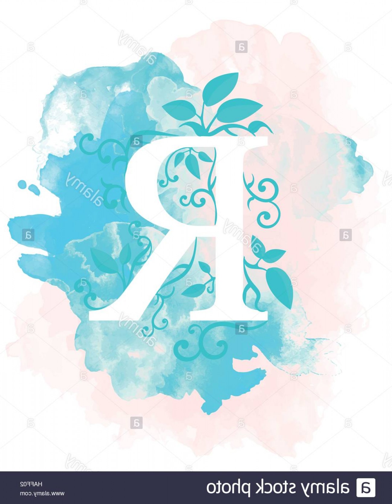 1299x1668 Stock Photo Watercolor Letter Calligraphy On Watercolor Background - Watercolor Background For Calligraphy