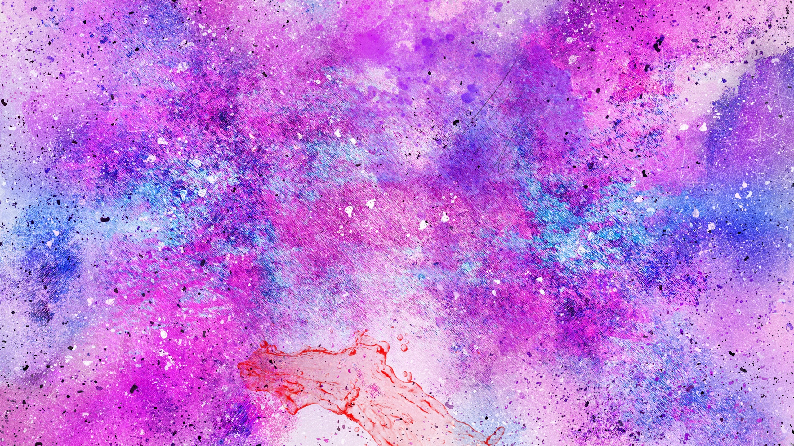 2560x1440 Download Wallpaper 2560x1440 Stains, Texture, Watercolor, Pink - Watercolor Background Hd
