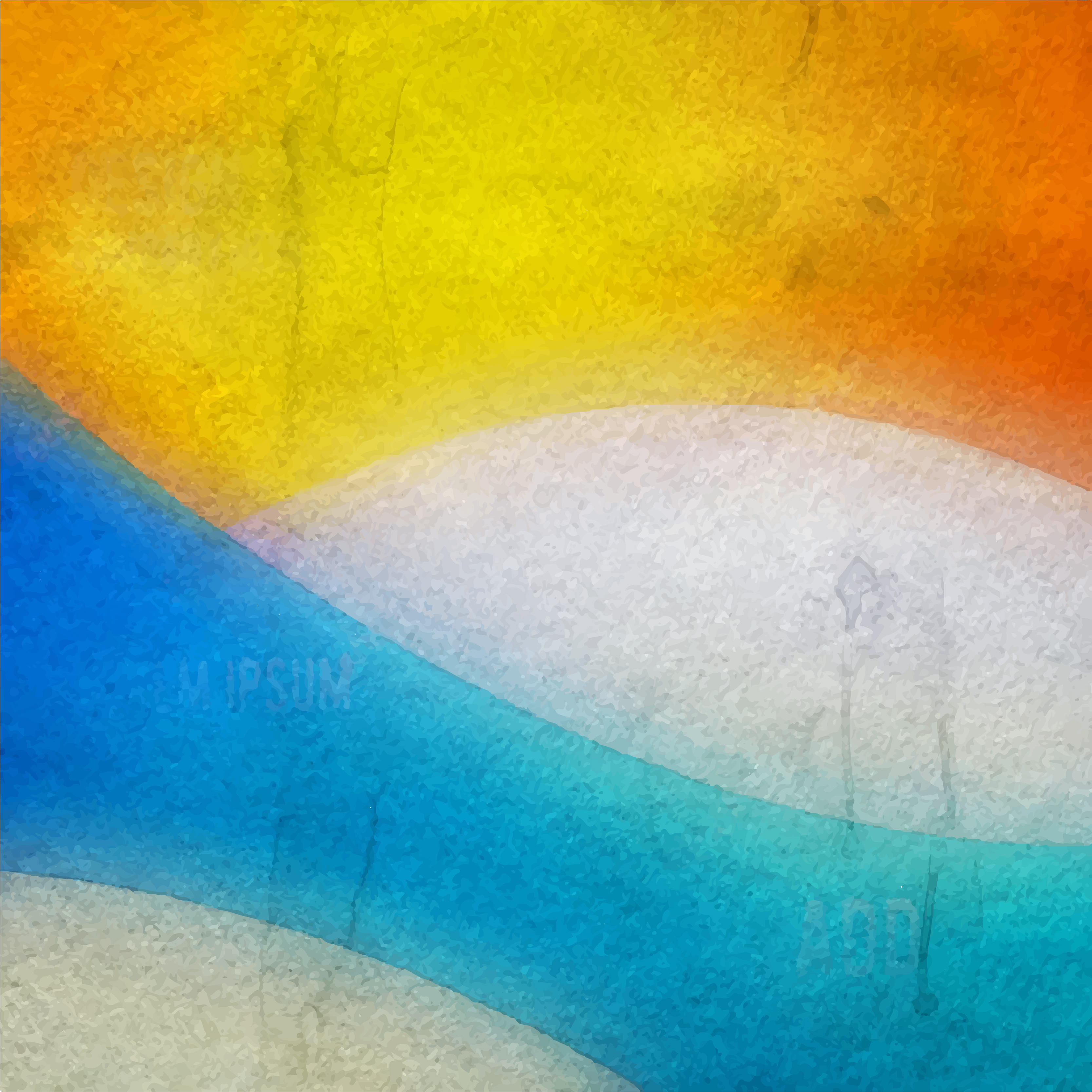 3333x3333 Orange Blue Watercolor Background Illustrator 123freevectors - Watercolor Background Illustrator