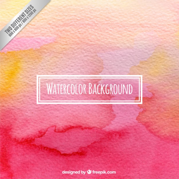 626x626 Watercolor Background In Pink And Orange Tones Vector Free Download - Watercolor Background Illustrator