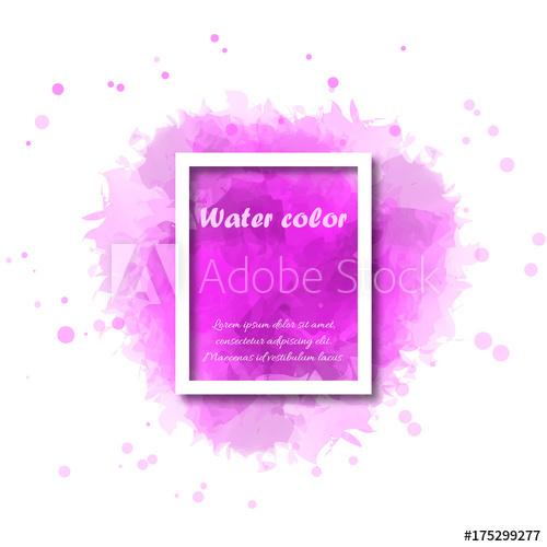 500x500 Abstract Pink Watercolor Background With White Border For - Watercolor Background Illustrator