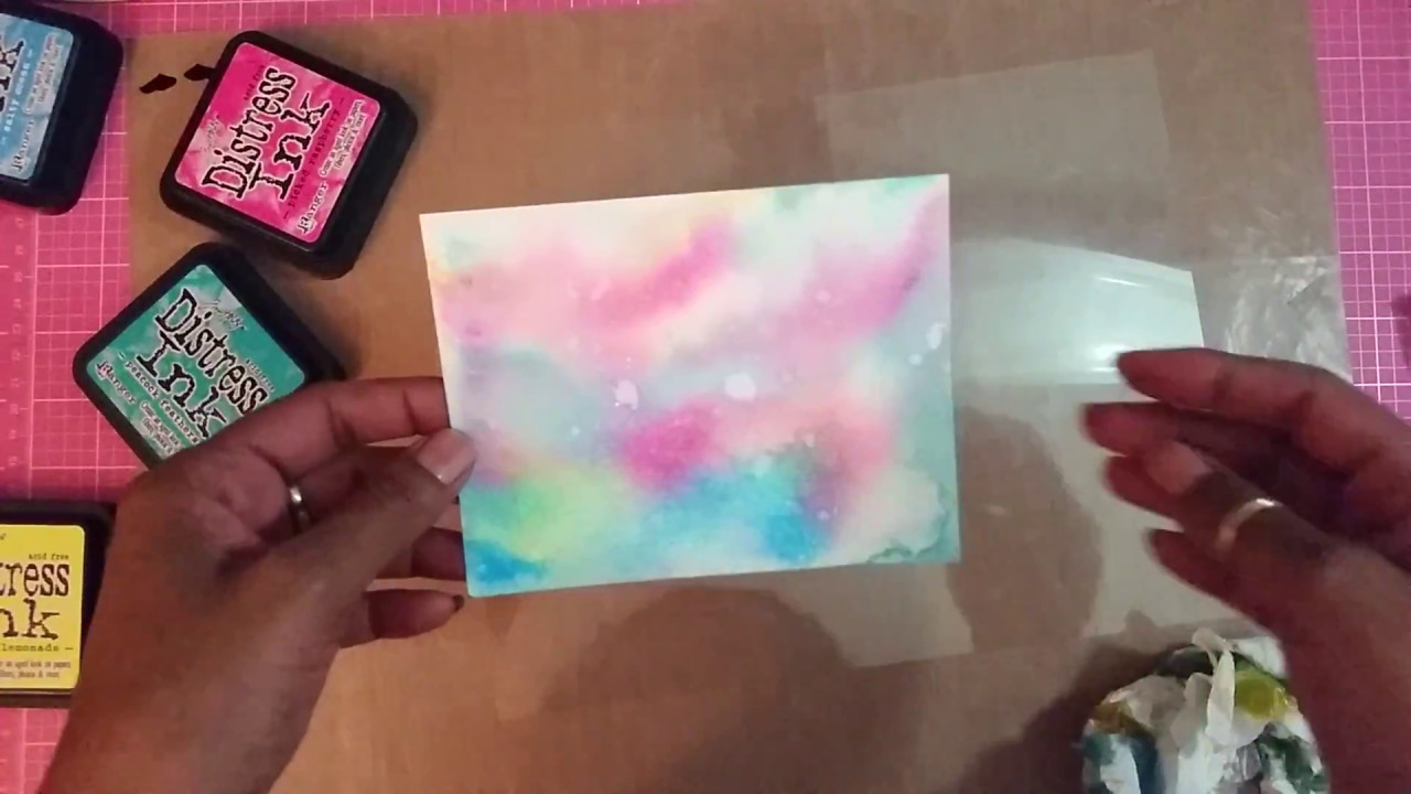 1280x720 2017 Watercolor Background Paper With Tim Holtz Distress Inks - Watercolor Background Paper