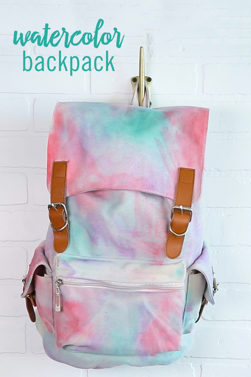 800x1200 Send Your Kids Back To School In Style With This Diy Backpack Babble - Watercolor Backpack