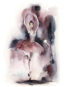 Watercolor Ballet at PaintingValley.com | Explore collection of ...