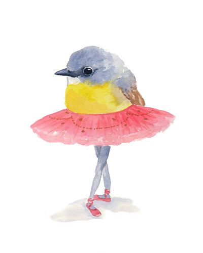 400x500 Ballet Watercolor Print - Watercolor Ballet Skirt