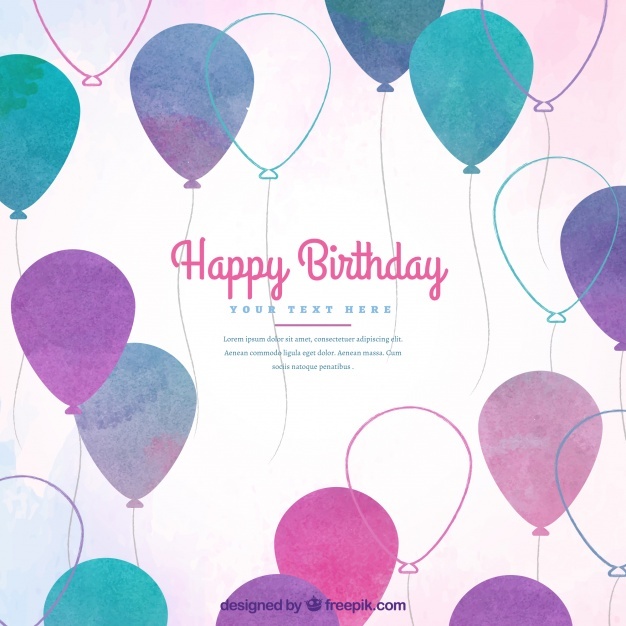 626x626 Watercolor Balloons Vectors, Photos And Psd Files Free Download - Watercolor Balloons