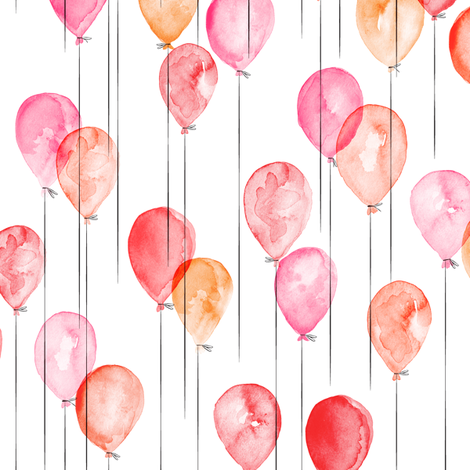 470x470 Small Scale) Watercolor Balloons Wallpaper - Watercolor Balloons