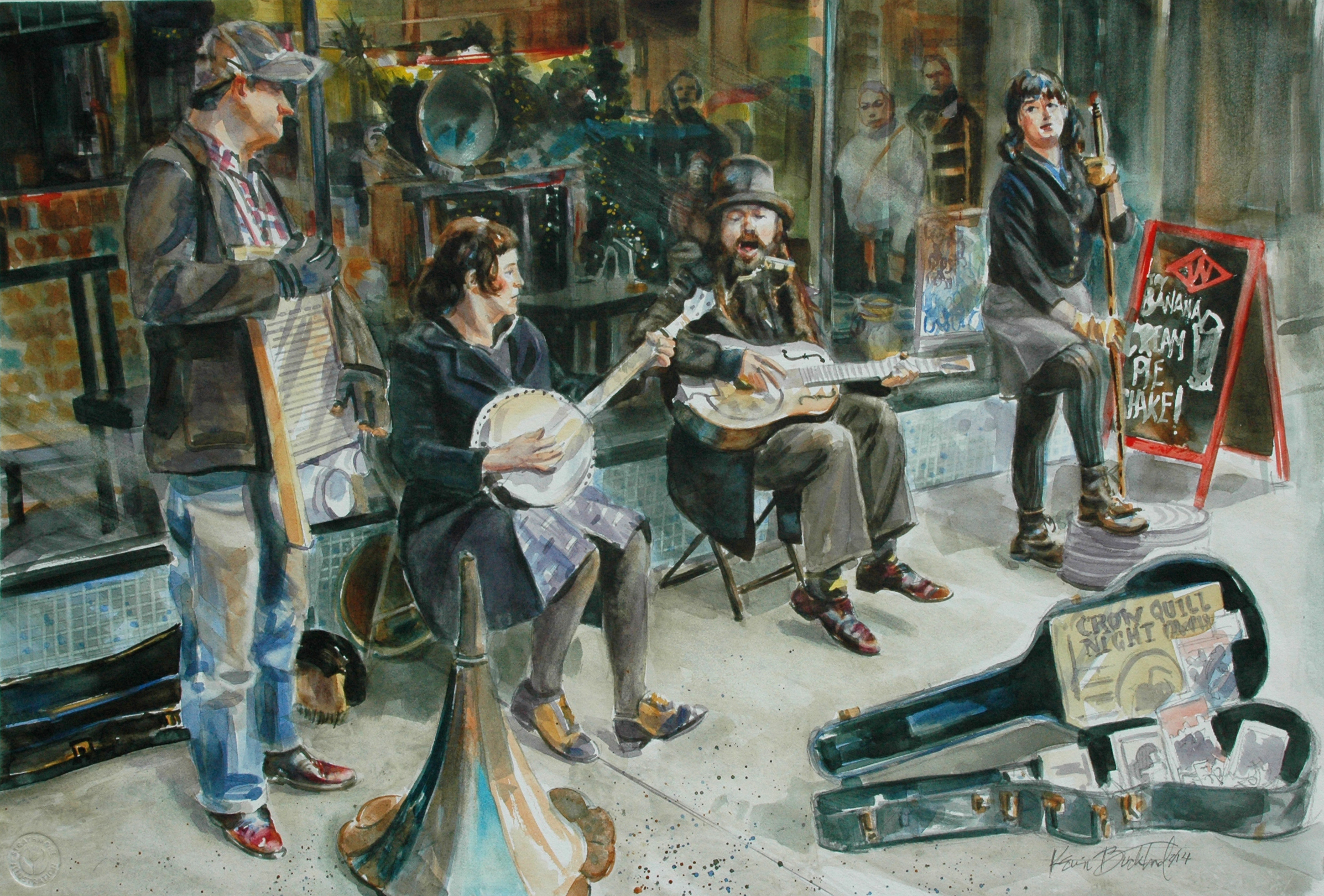 2394x1620 Watercolor Kevin Buckland, Artist - Watercolor Band