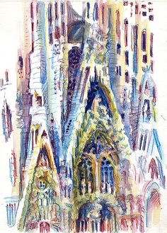 236x329 26 Best Barcelona Images Barcelona, Watercolour - Watercolor Barcelona