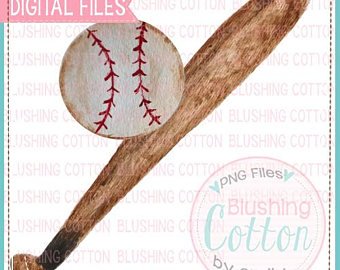 340x270 Baseball Watercolor Etsy - Watercolor Baseball