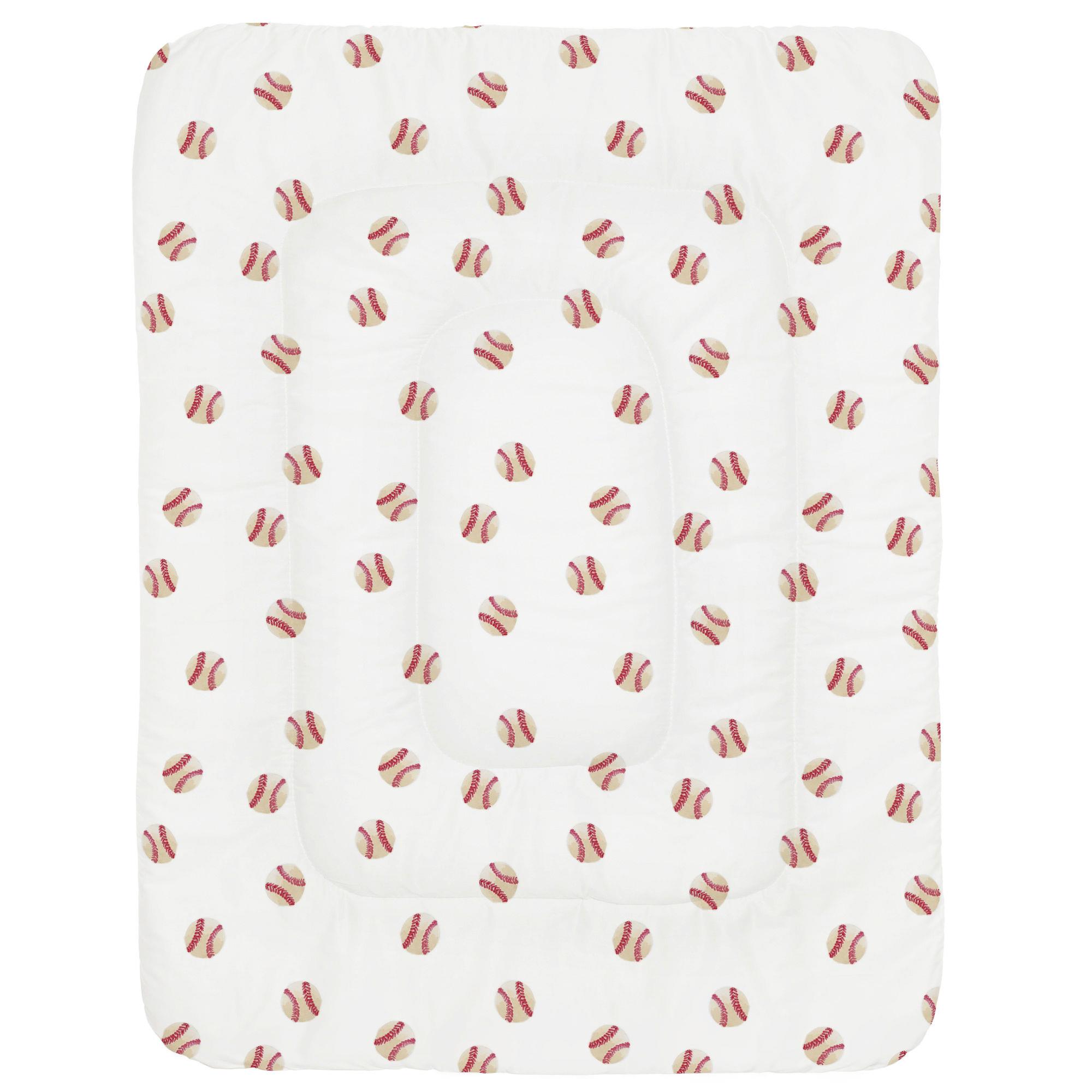 2000x2000 Watercolor Baseball Crib Comforter Carousel Designs - Watercolor Baseball