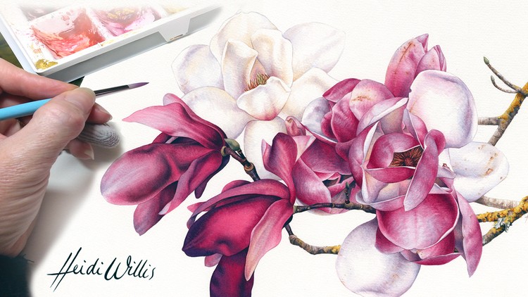 750x422 Paint Realistic Watercolor And Botanicals - Watercolor Basics
