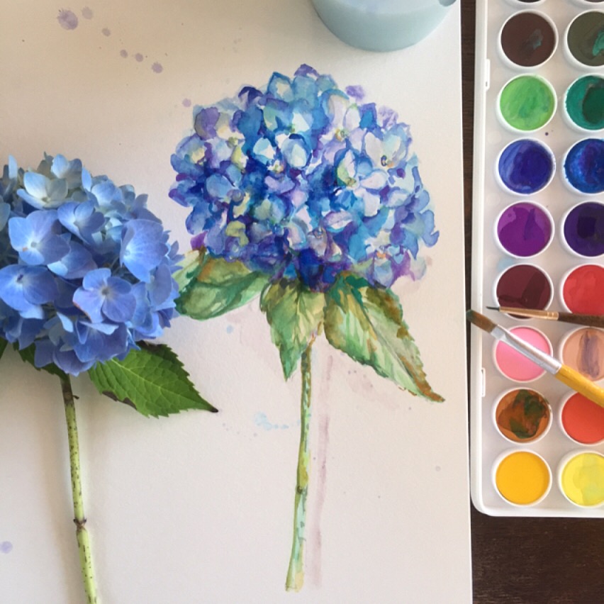 852x852 Watercolor Class Painting Fresh Flowers Make Paducah - Watercolor Basics