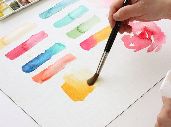 570x424 Watercolor Basics Blending [ Love ] Watercolor - Watercolor Basics