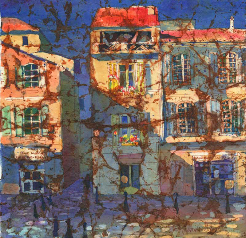 800x773 Watercolor Batik On Rice Paper - Watercolor Batik