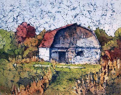 400x314 Watercolor Batik Painting - Watercolor Batik