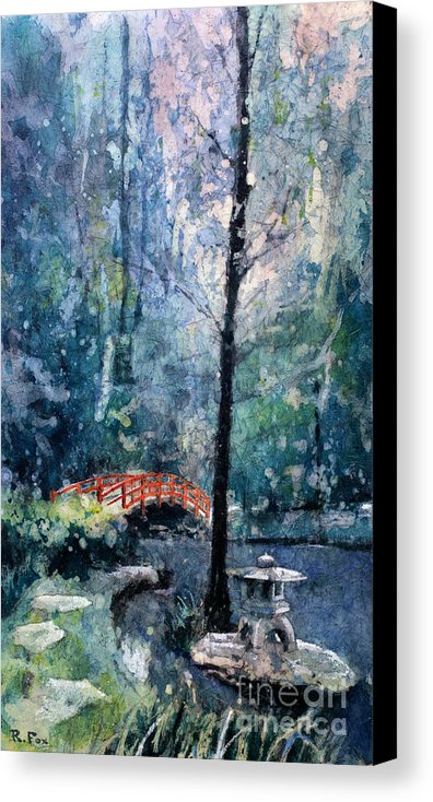 396x734 Duke Gardens Watercolor Batik Canvas Print Canvas Art By Ryan Fox - Watercolor Batik