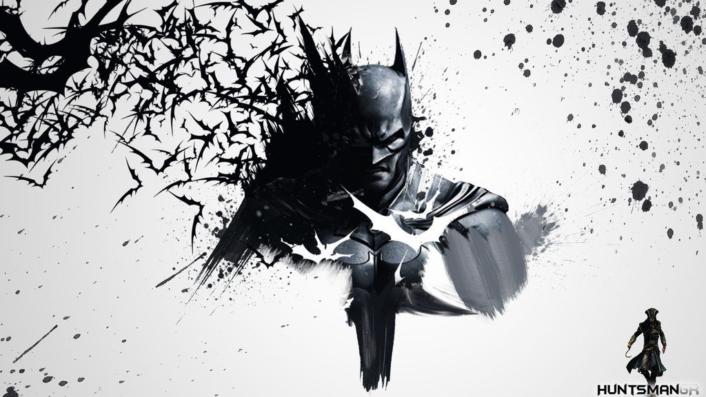 1024x576 Batman Watercolor By Huntsmangr - Watercolor Batman