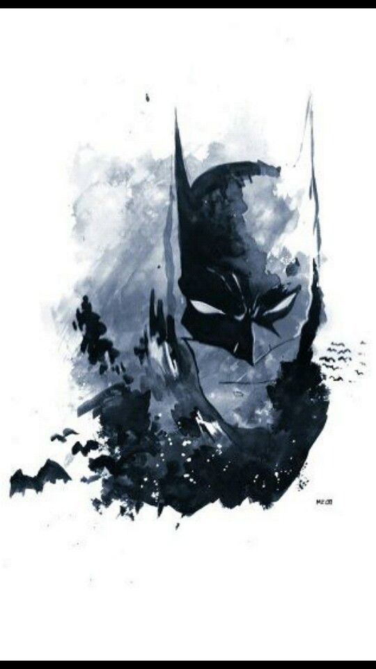 540x960 Batman Watercolor Tattoo Ideas Batman, Watercolor - Watercolor Batman
