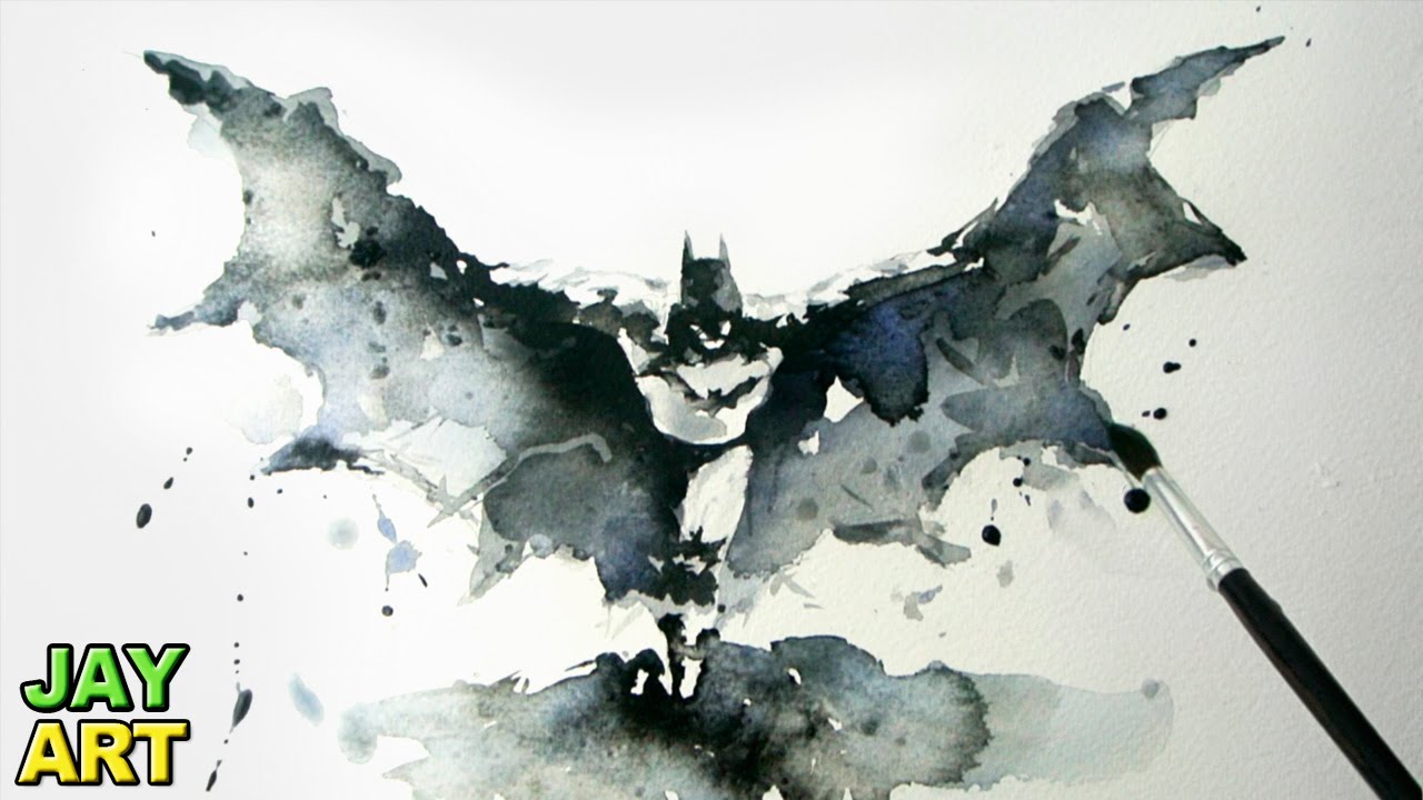 1280x720 Batman Arkham Knight - Watercolor Batman