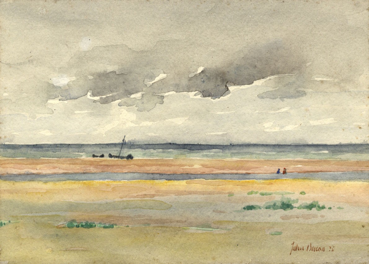 1190x852 John Bacon - Watercolor Beach Scene