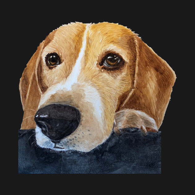 630x630 Beagle Portrait Watercolor - Watercolor Beagle