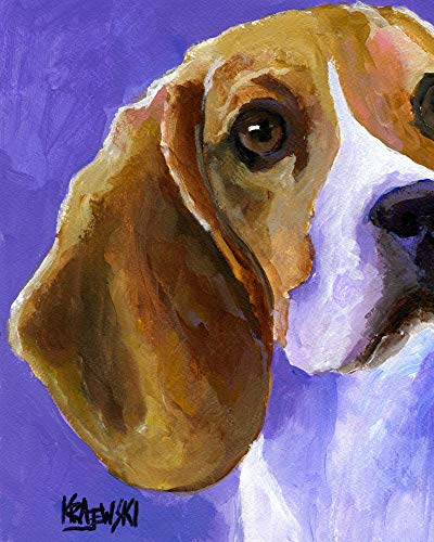 400x500 Beagle Dog Fine Art Print On 100% Cotton Watercolor - Watercolor Beagle