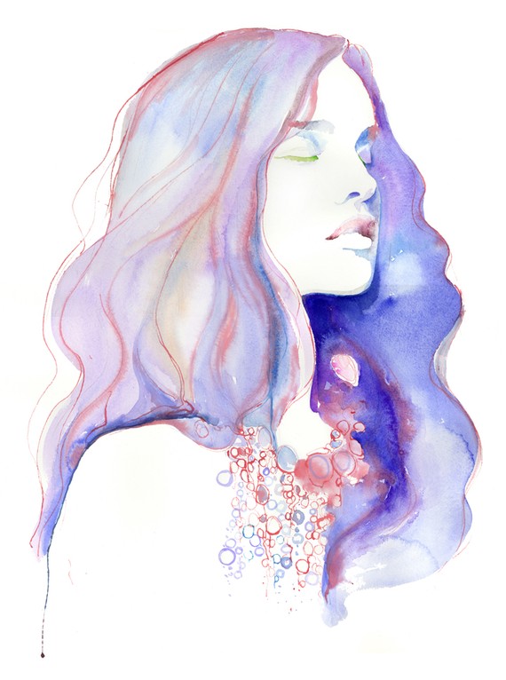 570x766 Watercolor Beauty Calmly Chaotic - Watercolor Beauty