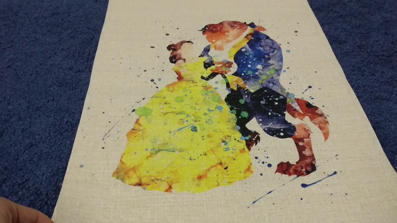 1280x720 Beauty And The Beast, Disney Princess Belle Art Etsy Unboxing - Watercolor Beauty And The Beast