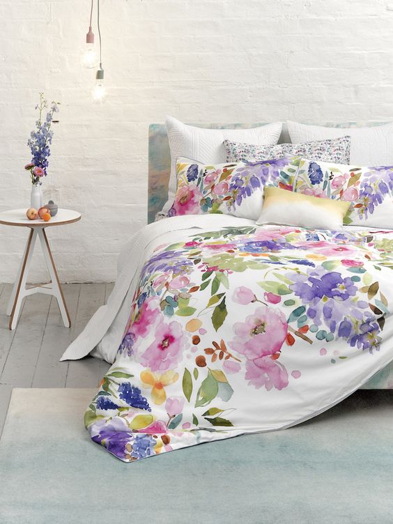 Watercolor Bedding