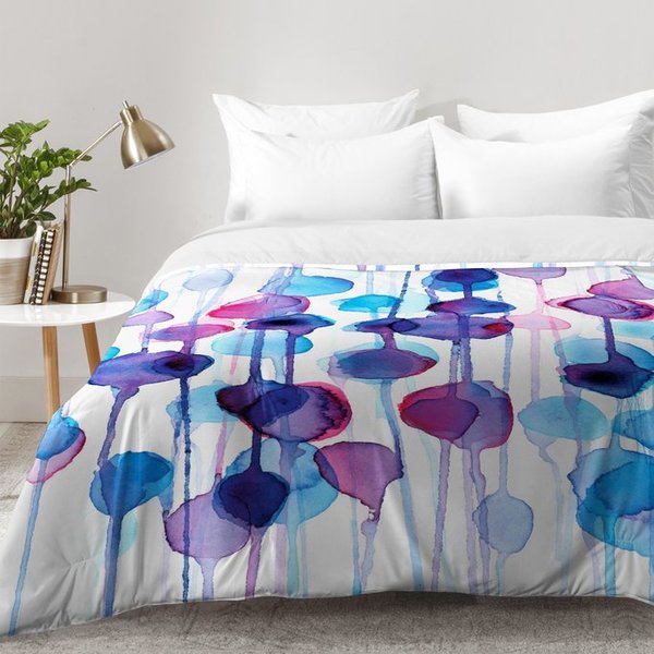 600x600 East Urban Home Watercolor Comforter Set Wayfair - Watercolor Bedding