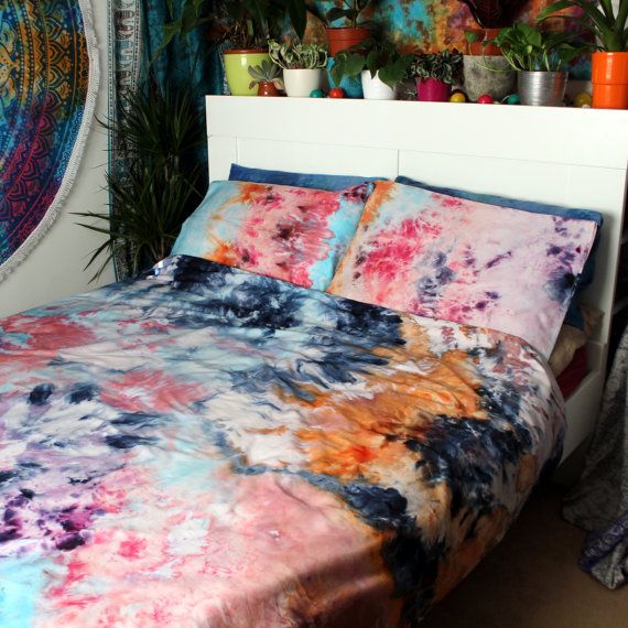 570x570 Tie Dye Duvet Set - Watercolor Bedding