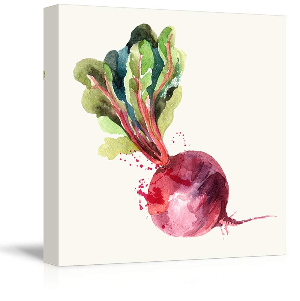 1000x1001 Square Beet Watercolor Fruits Watercolor Art And Illustrations - Watercolor Beet