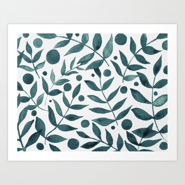 700x700 Watercolor Berries And Branches - Watercolor Berries