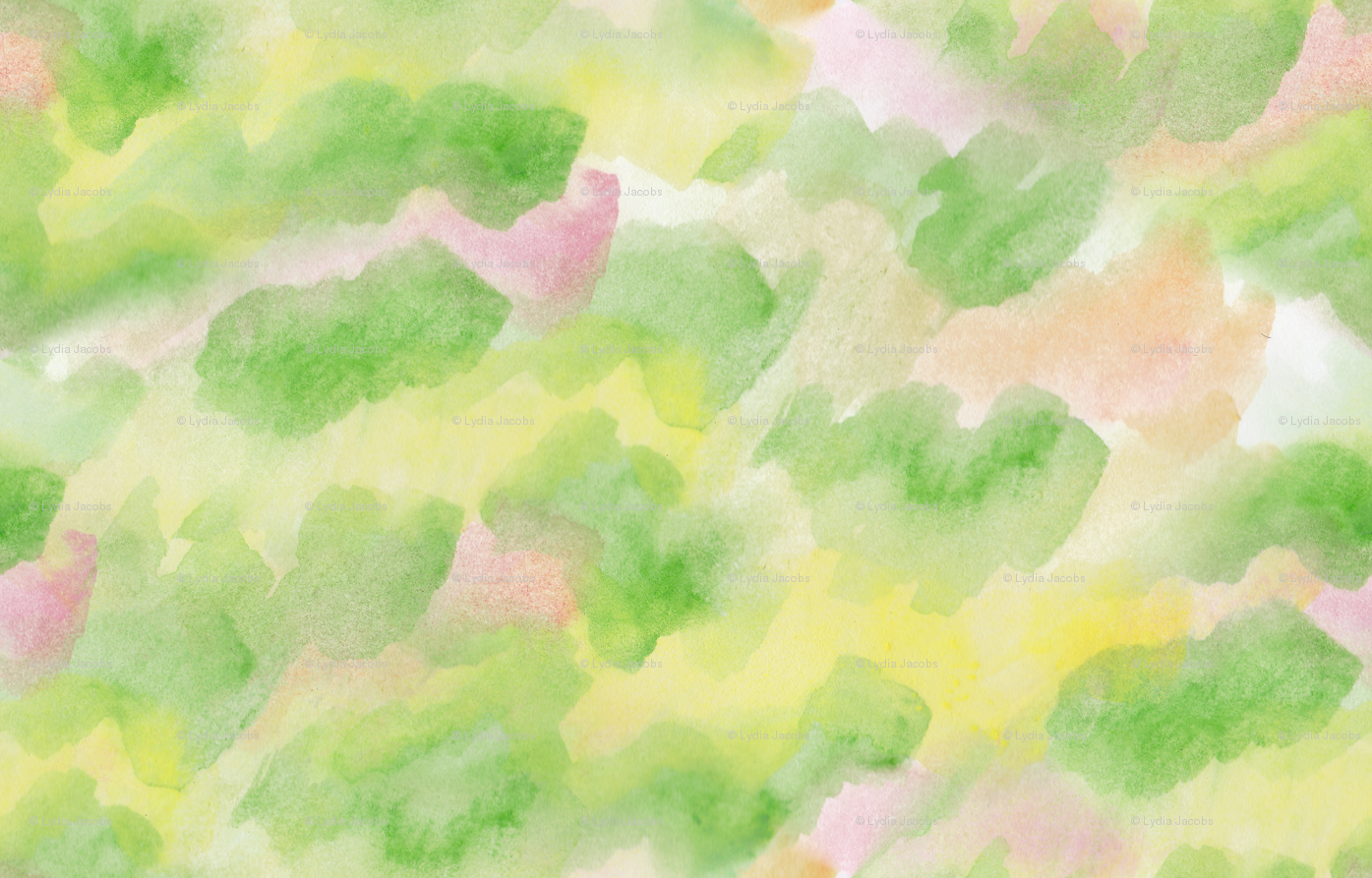 1395x893 Watercolor Background For Kawaii Fruit Fabric - Watercolor Bg