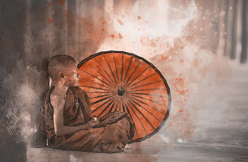 850x555 How To Create An Artistic Watercolor Background Effect (With A - Watercolor Bg