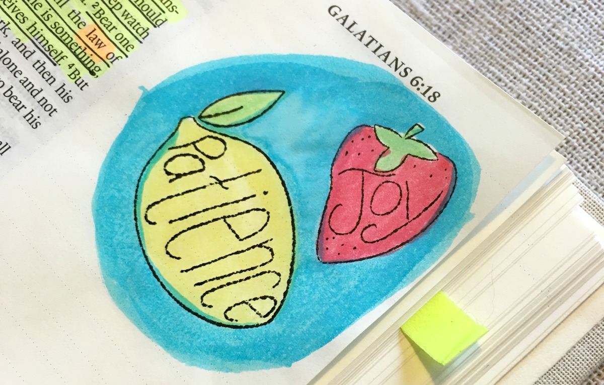 1200x766 Fruit Of The Spirit Craft, Watercolor Bible Verse Card, Galatians - Watercolor Bible