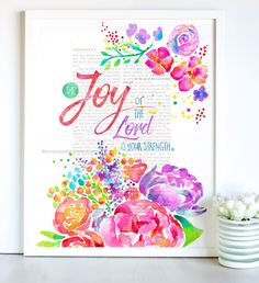 236x258 Mercies Are New Every Morning, Bible Art Purple, Red And Etsy - Watercolor Bible