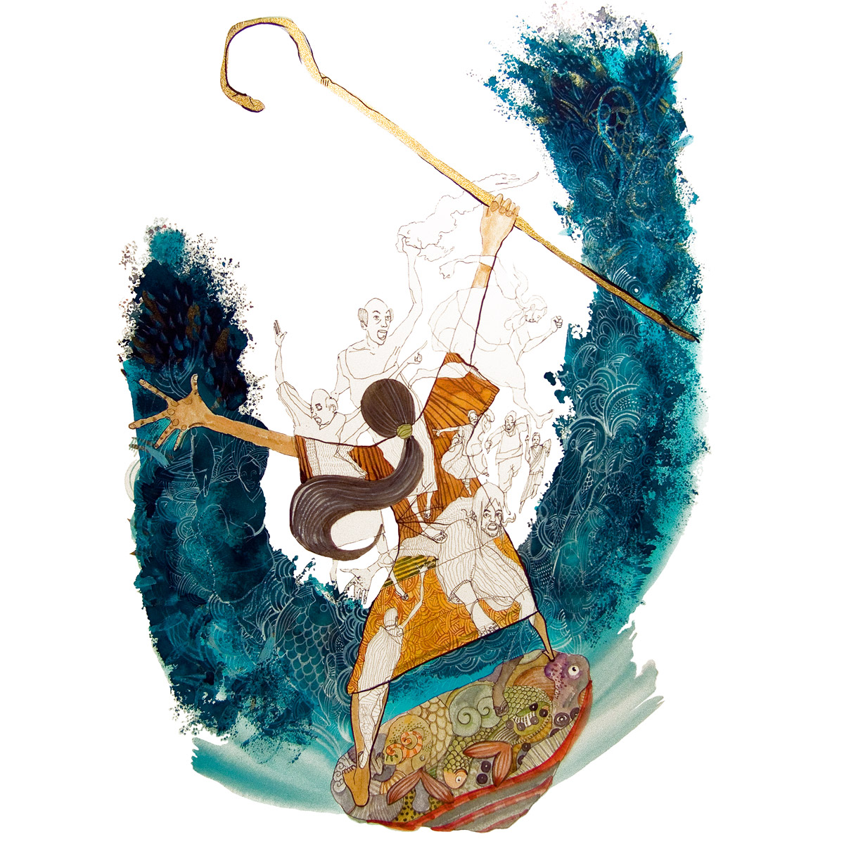 1200x1200 Watercolor Stories From The Bible By Electrobudista Art Nectar - Watercolor Bible