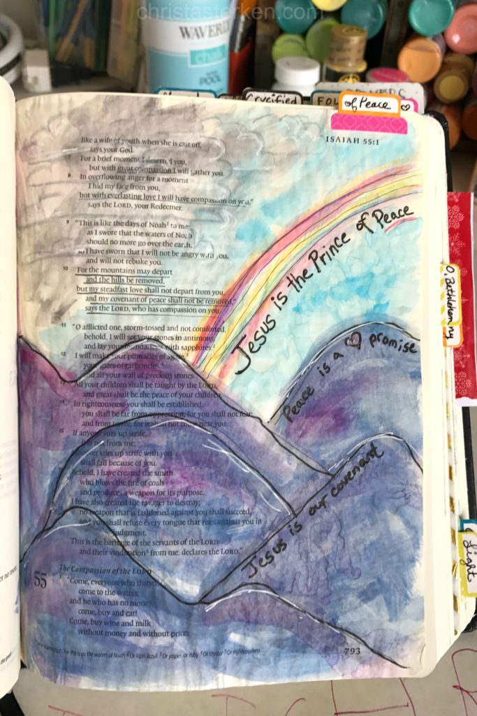 683x1024 Bible Journaling {How To Do A Simple Watercolor Paint Page} - Watercolor Bible
