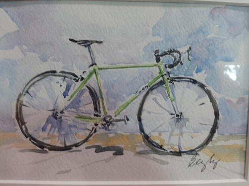 500x375 Nature Boy Watercolor All City Cycles - Watercolor Bike