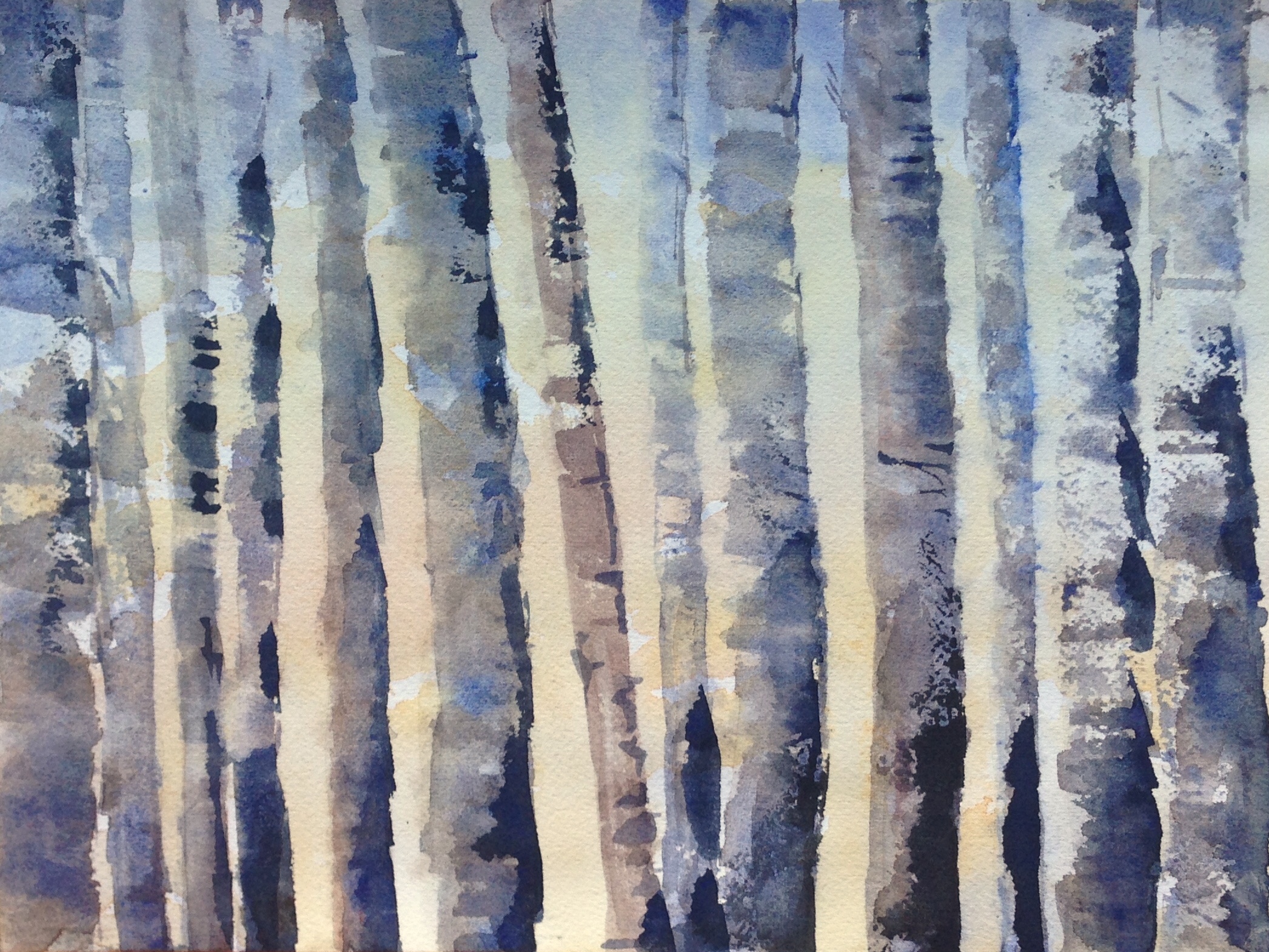 2093x1570 Watercolor Birch Trees Carol King Drawing, Painting, Complaining - Watercolor Birch Trees