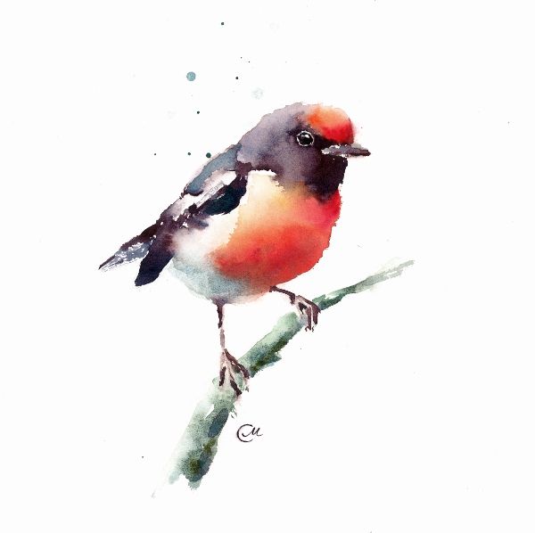 600x598 Watercolor Birds Watercolor In 2018 Watercolor - Watercolor Bird