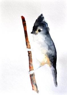 236x335 Bird Art - Watercolor Bird Abstract