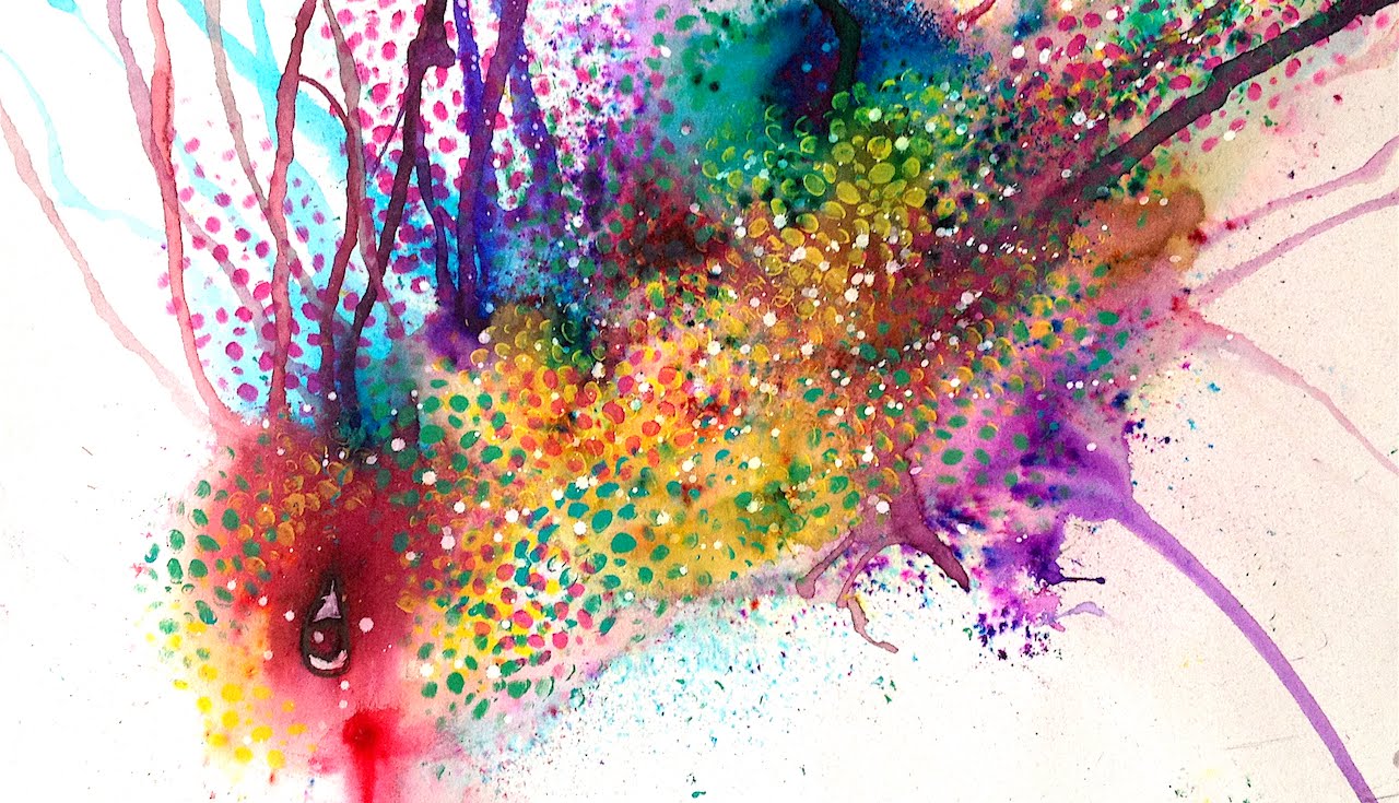 1280x735 Abstract Watercolor Bird Painting - Watercolor Bird Abstract