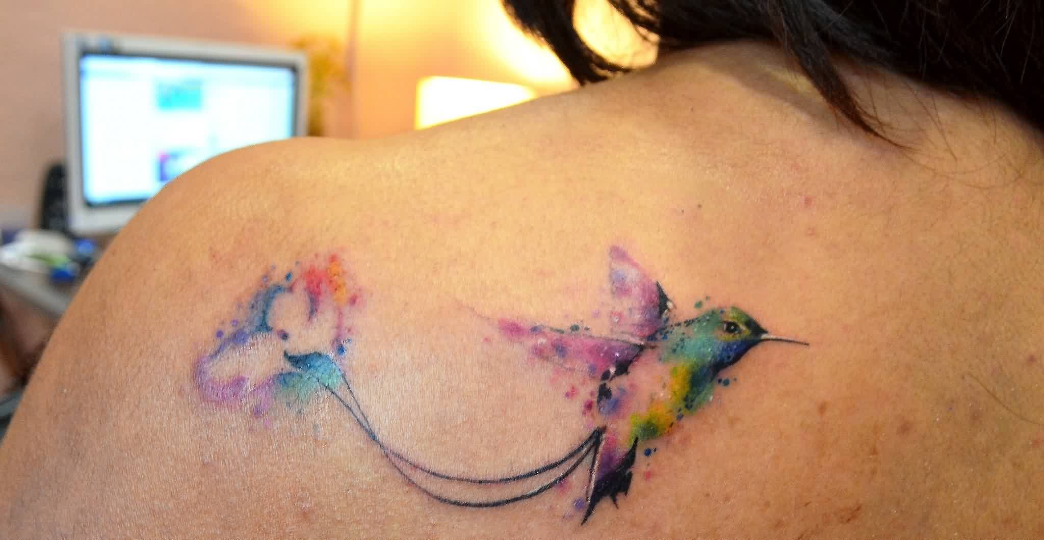 2048x1060 75 Striking Watercolor Tattoo Inspirations Tattoos - Watercolor Bird Tattoo