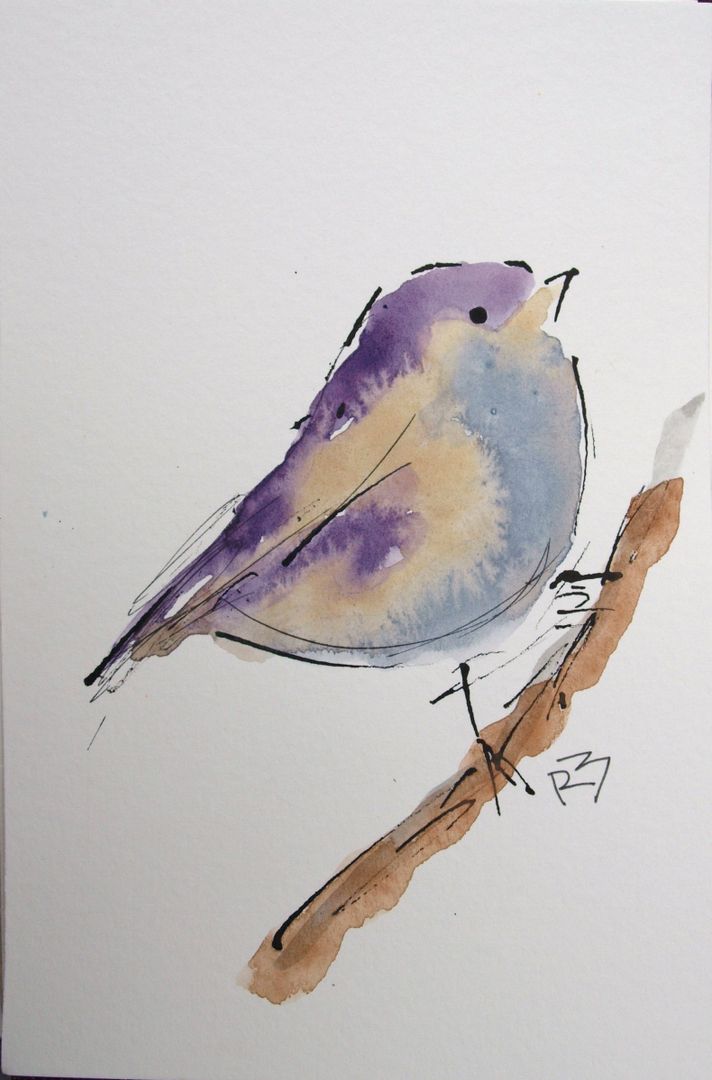 Watercolor Birds Tutorial